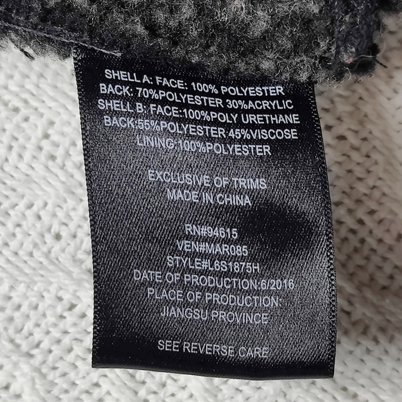 Sam Edelman Sydney Hooded Faux Shearling Black Jacket Coat Women's size S - Picture 15 of 16